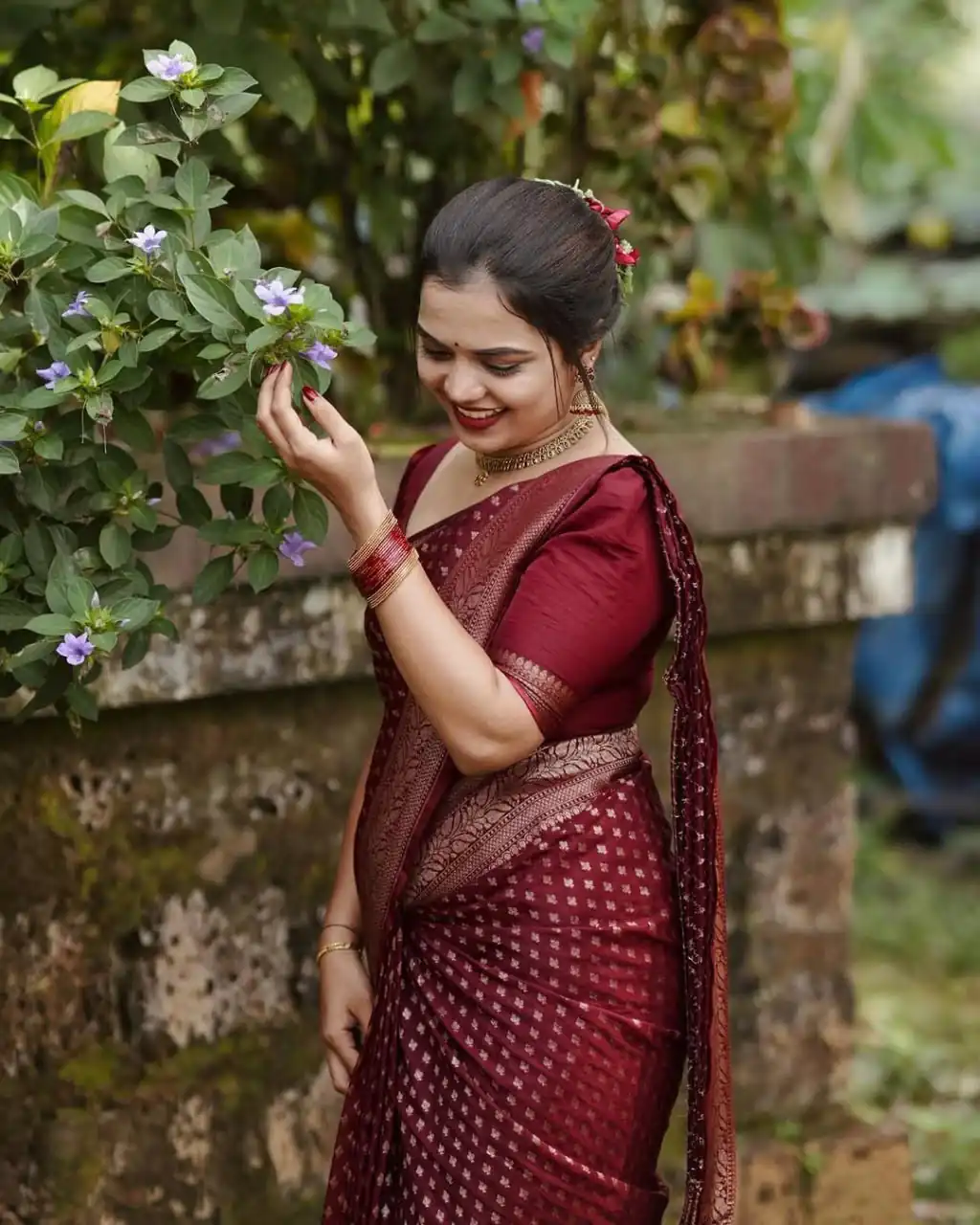 KPR 264 Maroon Soft Lichi Silk Saree with Lace Work & Lace Border. Introductory Price ₹1349. Delivery 4-6 Working Days. Shop now. | Bollywood Sarees, Creative Sarees, Designer Sarees, Embroidered Sarees, Ethnic Saree, Modern Digital sarees, Party Wear Sarees, Sarees