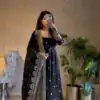 JF 033 Black in Maroon Georgette Sequins Work & Embroidery Work Gown . Introductory Price ₹2099. Delivery 4-6 Working Days. Shop now. | Bollywood Gowns, Creative Gowns, Designer Gowns, Embroidered Gowns, Gowns, Party Wear Gowns