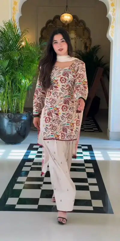 MF 532 Cream Color Cream Cambric Cotton Salwar Suit with Digital Print. Get it for ₹1999. Delivery 4-6 Working Days. Shop now. | Jump Suits, Straight Suits, Casual Suits, Creative suits, Designer Suits, Palazzo Suits, Party Wear Suits, Patiala Suits, Salwar suit