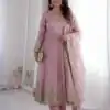 ZB 5073 Pink Fendy Silk Gown Perfect for Wedding, Party, Baisakhi, Traditional Day, Makar Sankranti – . Introductory Price ₹2049. Delivery 4-6 Working Days. | Bollywood Gowns, Creative Gowns, Designer Gowns, Embroidered Gowns, Gowns, Party Wear Gowns