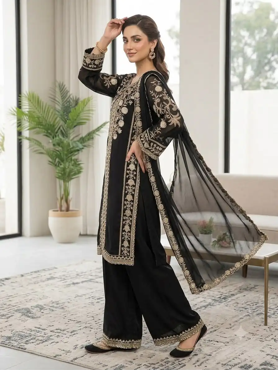 LG 2122 Black | Roman Salwar Suit with Sequins Work & Embroidery Work. Special Price ₹2149. Delivery 4-6 Working Days. Shop now. | Jump Suits, Straight Suits, Casual Suits, Creative suits, Designer Suits, Palazzo Suits, Party Wear Suits, Patiala Suits, Salwar suit