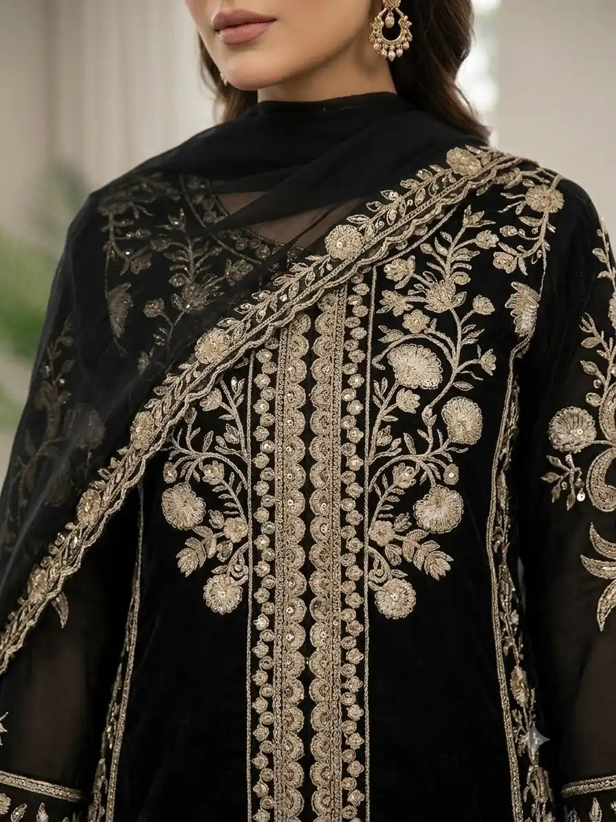 LG 2122 Black | Roman Salwar Suit with Sequins Work & Embroidery Work. Special Price ₹2149. Delivery 4-6 Working Days. Shop now. | Jump Suits, Straight Suits, Casual Suits, Creative suits, Designer Suits, Palazzo Suits, Party Wear Suits, Patiala Suits, Salwar suit