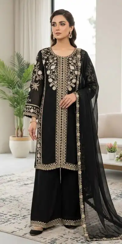 LG 2122 Black | Roman Salwar Suit with Sequins Work & Embroidery Work. Special Price ₹2149. Delivery 4-6 Working Days. Shop now. | Jump Suits, Straight Suits, Casual Suits, Creative suits, Designer Suits, Palazzo Suits, Party Wear Suits, Patiala Suits, Salwar suit