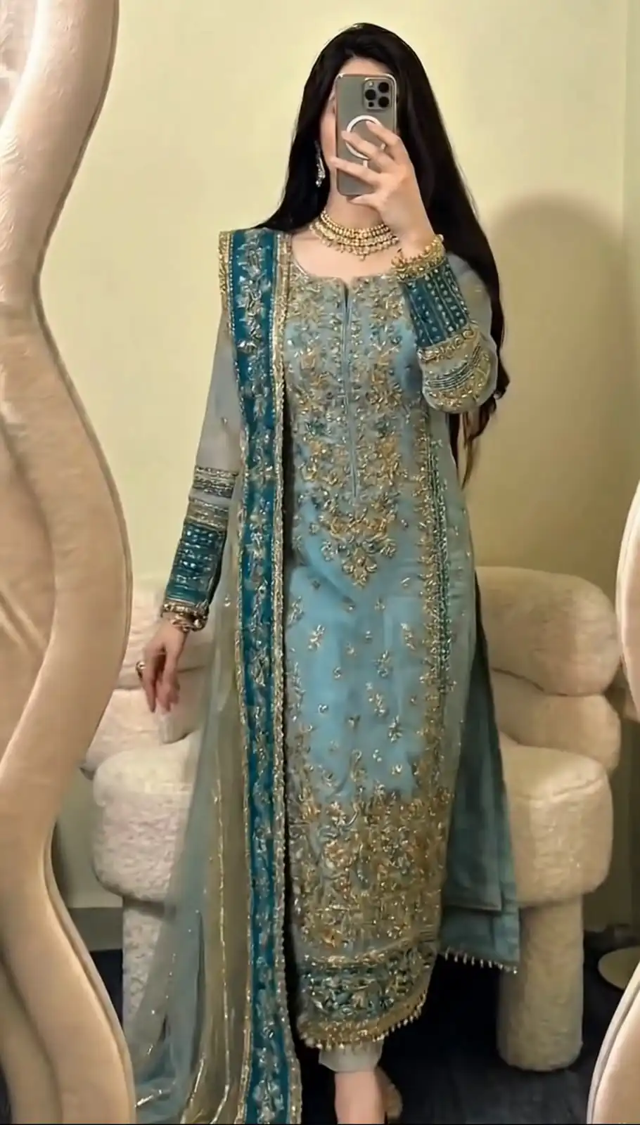 ZSR 3175 Blue Fox Georgette Salwar Suit with Embroidery Work & Sequins Work. Grab it for ₹2399. Delivery 4-6 Working Days. Shop now. | Jump Suits, Straight Suits, Casual Suits, Creative suits, Designer Suits, Palazzo Suits, Party Wear Suits, Patiala Suits, Salwar suit