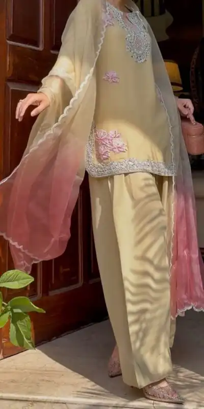 KD 1626 Cream Rayon Butti Silk Salwar Suit with Embroidery Work. Special Price ₹2099. Delivery 4-6 Working Days. Shop now. | Jump Suits, Straight Suits, Casual Suits, Creative suits, Designer Suits, Palazzo Suits, Party Wear Suits, Patiala Suits, Salwar suit
