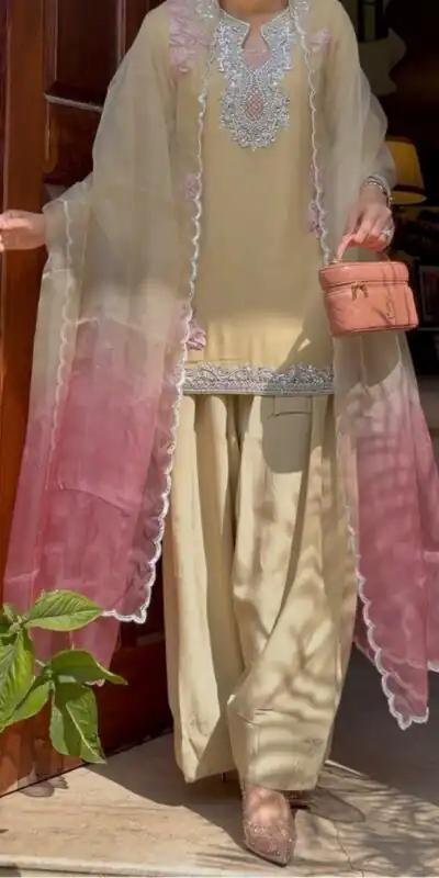 KD 1626 Cream Rayon Butti Silk Salwar Suit with Embroidery Work. Special Price ₹2099. Delivery 4-6 Working Days. Shop now. | Jump Suits, Straight Suits, Casual Suits, Creative suits, Designer Suits, Palazzo Suits, Party Wear Suits, Patiala Suits, Salwar suit