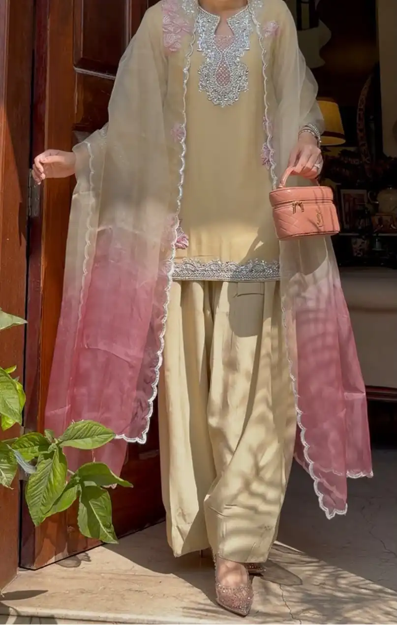 KD 1626 Cream Rayon Butti Silk Salwar Suit with Embroidery Work. Special Price ₹2099. Delivery 4-6 Working Days. Shop now. | Jump Suits, Straight Suits, Casual Suits, Creative suits, Designer Suits, Palazzo Suits, Party Wear Suits, Patiala Suits, Salwar suit