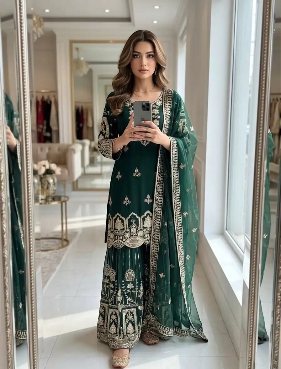 WW 1250 Cool Faux Georgette With 5 mm Sequence Work Salwar Suit Wedding, Party, Festive, Events Etc. Expected Delivery 4-6 Working Days @2399/- | Jump Suits, Straight Suits, Casual Suits, Creative suits, Designer Suits, Palazzo Suits, Party Wear Suits, Patiala Suits, Salwar suit
