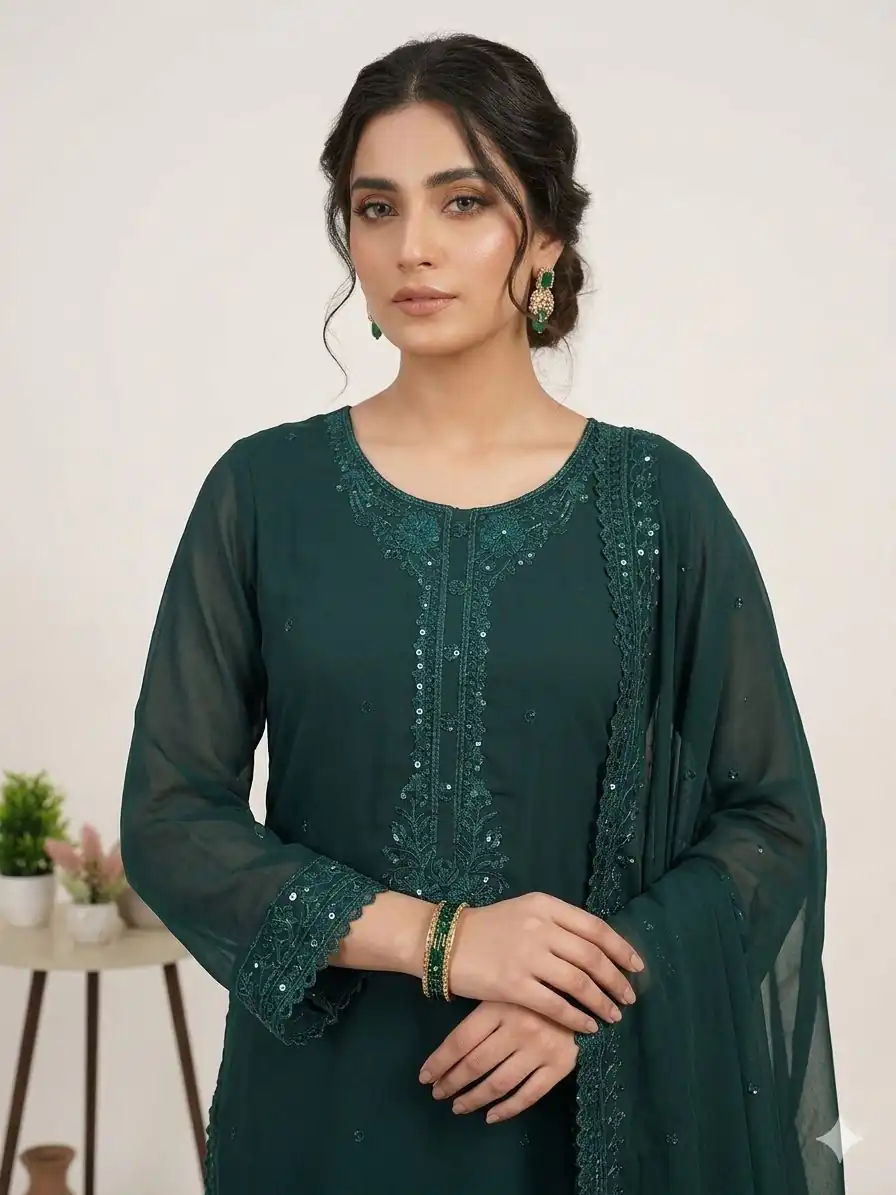 LG 2117 Teal Color Faux Georgette Salwar Suit with Designer Work. Affordable Price ₹2049. Delivery 4-6 Working Days. Shop now. | Jump Suits, Straight Suits, Casual Suits, Creative suits, Designer Suits, Palazzo Suits, Party Wear Suits, Patiala Suits, Salwar suit