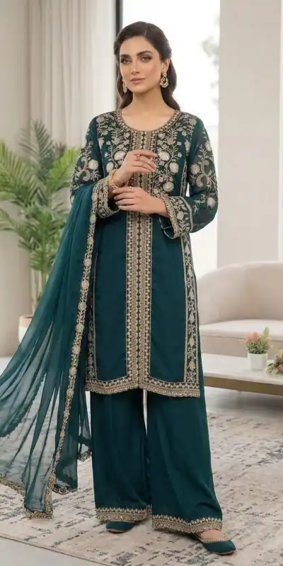 LG 2122 Teal | Roman Salwar Suit with Sequins Work & Embroidery Work. Special Price ₹2149. Delivery 4-6 Working Days. Shop now. | Jump Suits, Straight Suits, Casual Suits, Creative suits, Designer Suits, Palazzo Suits, Party Wear Suits, Patiala Suits, Salwar suit