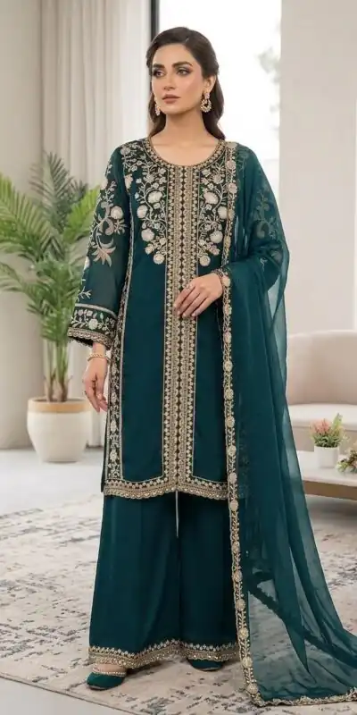 LG 2122 Teal | Roman Salwar Suit with Sequins Work & Embroidery Work. Special Price ₹2149. Delivery 4-6 Working Days. Shop now. | Jump Suits, Straight Suits, Casual Suits, Creative suits, Designer Suits, Palazzo Suits, Party Wear Suits, Patiala Suits, Salwar suit