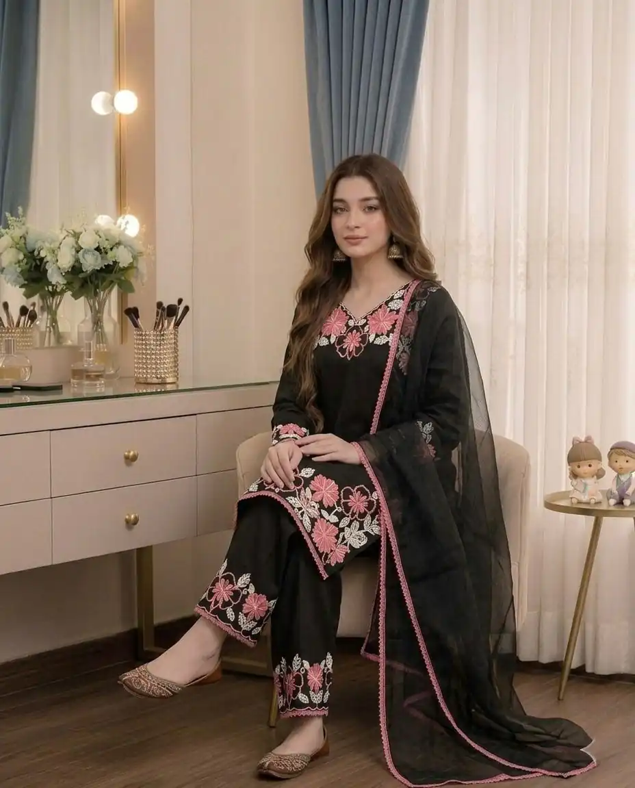 AD 235 Black Satin Rayon Salwar Suit Perfect for Wedding, Party, Haldi, Holi, Housewarming – . Now at just ₹1949. Delivery 4-6 Working Days. Shop now. | Jump Suits, Straight Suits, Casual Suits, Creative suits, Designer Suits, Palazzo Suits, Party Wear Suits, Patiala Suits, Salwar suit