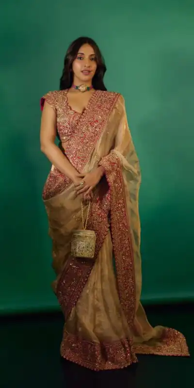 KD 631 Cream Cream Glass Organza Silk Saree Perfect for Wedding, Party, Holi, Haldi, Pooja – . Now at just ₹2099. Delivery 4-6 Working Days. Shop now. | Bollywood Sarees, Creative Sarees, Designer Sarees, Embroidered Sarees, Ethnic Saree, Modern Digital sarees, Party Wear Sarees, Sarees