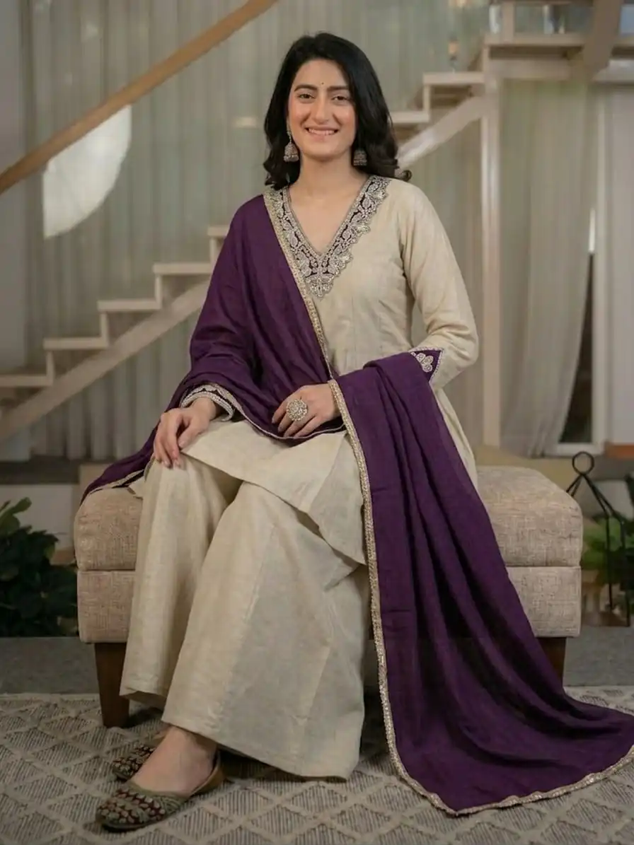 NF 1290 Cream Roman Silk Salwar Suit with Embroidery Work & Sequins Work. Now at just ₹2049. Delivery 4-6 Working Days. Shop now. | Jump Suits, Straight Suits, Casual Suits, Creative suits, Designer Suits, Palazzo Suits, Party Wear Suits, Patiala Suits, Salwar suit