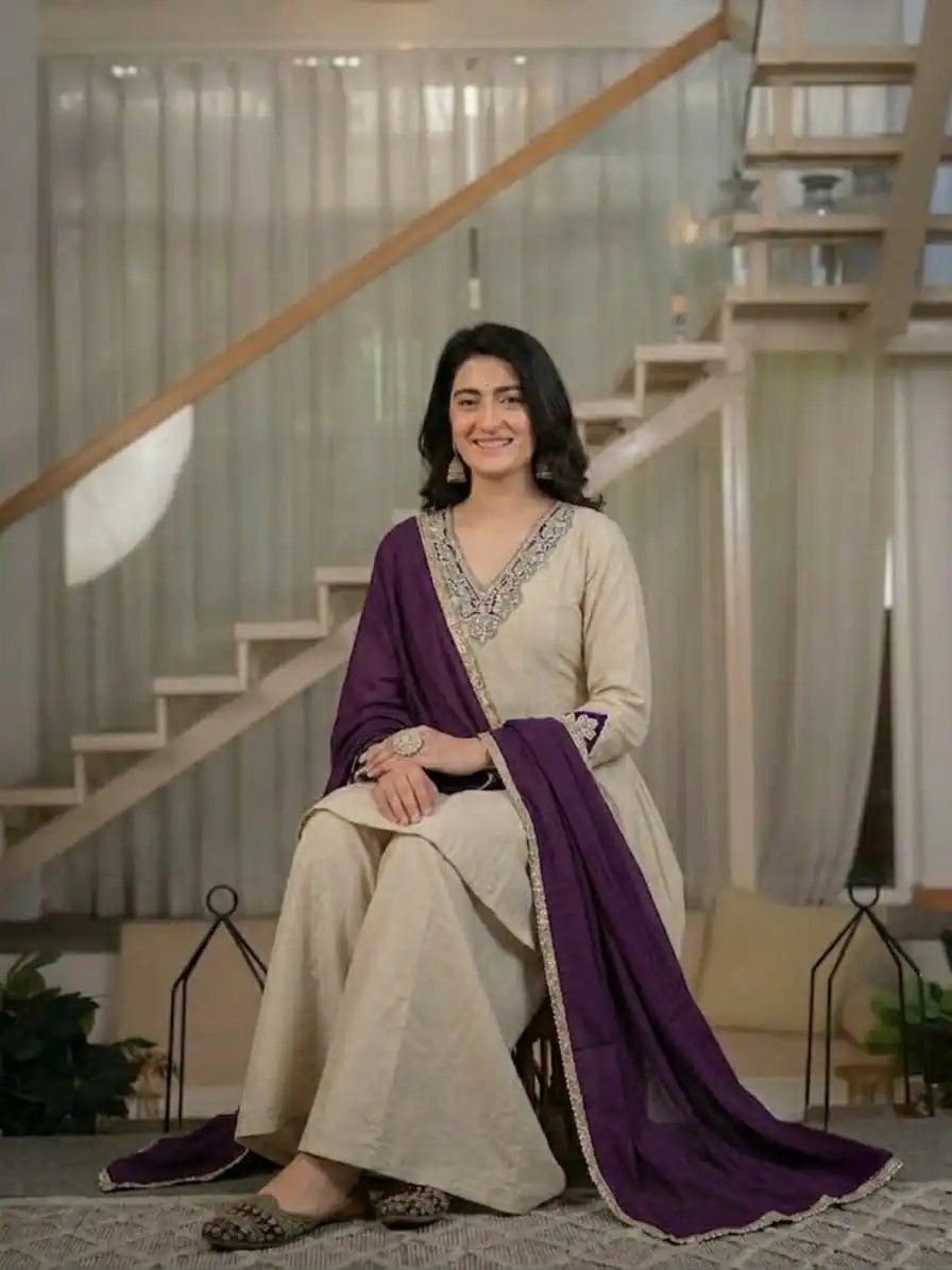 NF 1290 Cream Roman Silk Salwar Suit with Embroidery Work & Sequins Work. Now at just ₹2049. Delivery 4-6 Working Days. Shop now. | Jump Suits, Straight Suits, Casual Suits, Creative suits, Designer Suits, Palazzo Suits, Party Wear Suits, Patiala Suits, Salwar suit