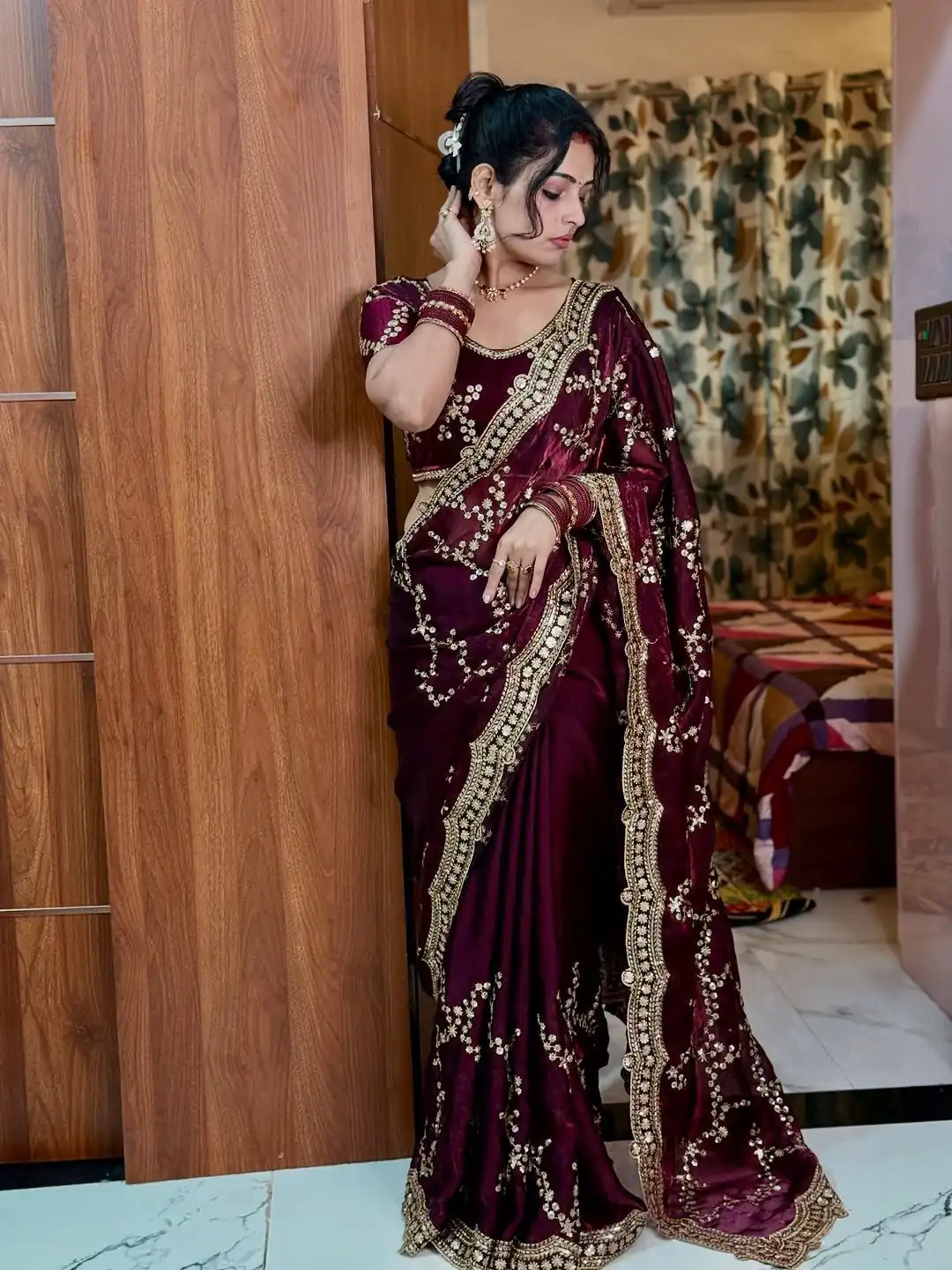 NC 5524 Maroon Color Space Silk Saree with Embroidery Work & Zari Work. Best Price ₹2149. Delivery 4-6 Working Days. Shop now. | Bollywood Sarees, Creative Sarees, Designer Sarees, Embroidered Sarees, Ethnic Saree, Modern Digital sarees, Party Wear Sarees, Sarees