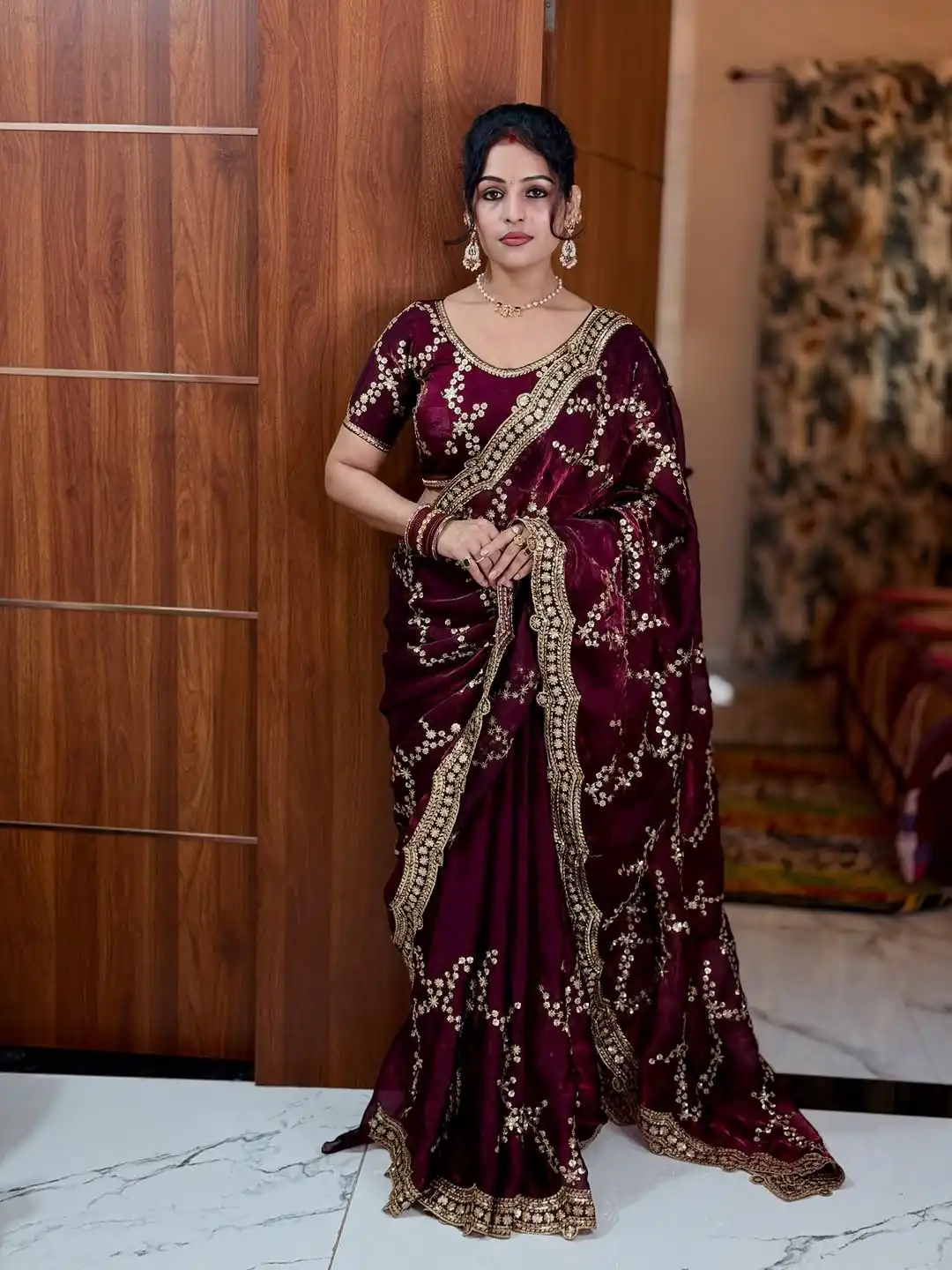 NC 5524 Maroon Color Space Silk Saree with Embroidery Work & Zari Work. Best Price ₹2149. Delivery 4-6 Working Days. Shop now. | Bollywood Sarees, Creative Sarees, Designer Sarees, Embroidered Sarees, Ethnic Saree, Modern Digital sarees, Party Wear Sarees, Sarees