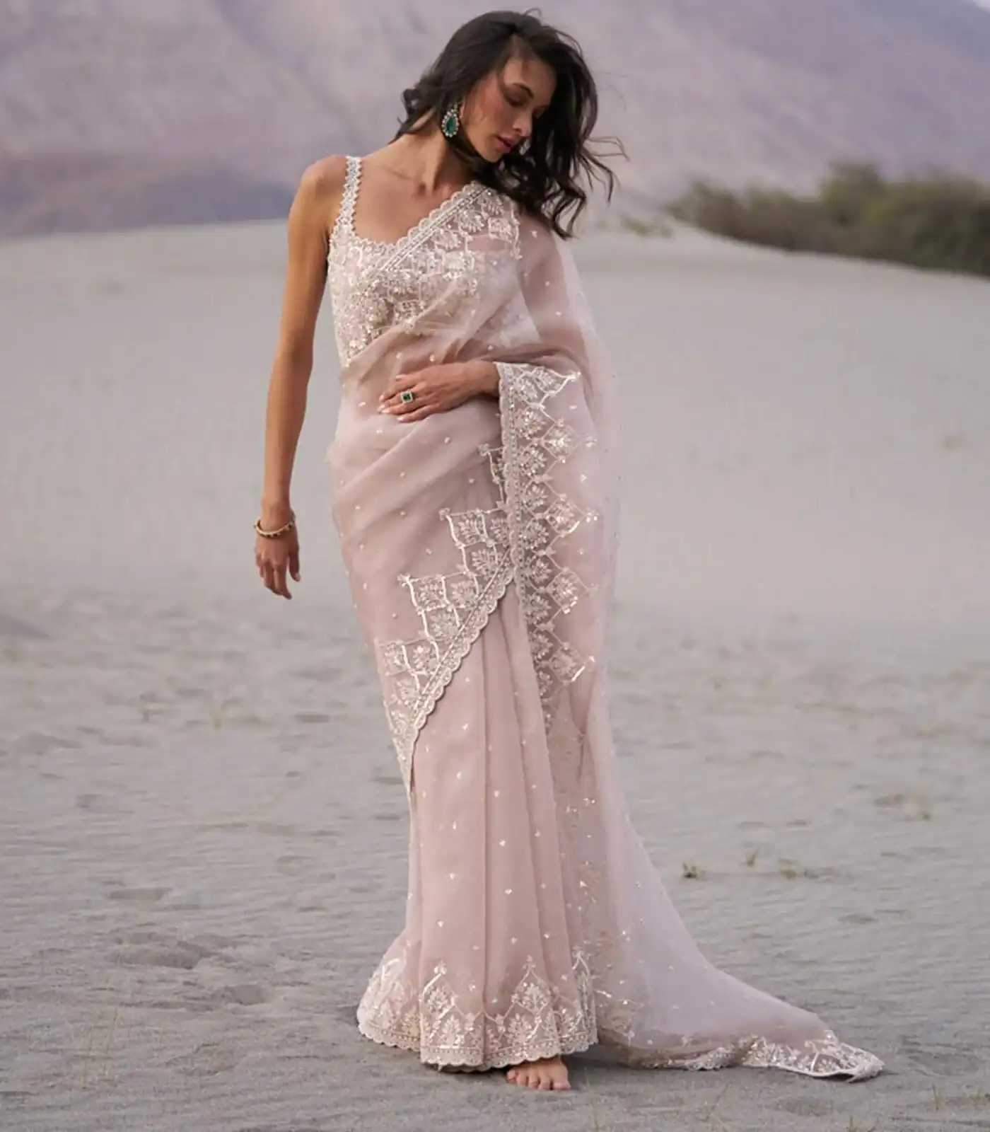 JR 650 in Off White Tabby Organza Sequins Work & Embroidery Work Saree . Available at ₹1899 only. Delivery 4-6 Working Days. Shop now. | Bollywood Sarees, Creative Sarees, Designer Sarees, Embroidered Sarees, Ethnic Saree, Modern Digital sarees, Party Wear Sarees, Sarees