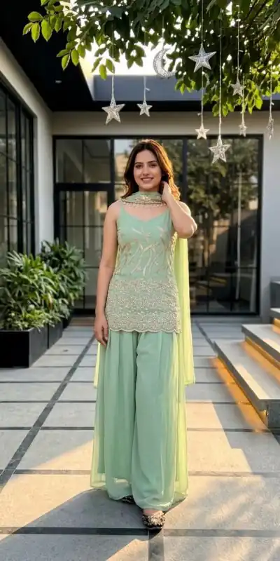 DB 44 Pista Faux Georgette Salwar Suit erfect for Wedding, Party, Mehendi, Pongal, Reception – . Available at ₹1899 only. Delivery 4-6 Working Days | Jump Suits, Straight Suits, Casual Suits, Creative suits, Designer Suits, Palazzo Suits, Party Wear Suits, Patiala Suits, Salwar suit