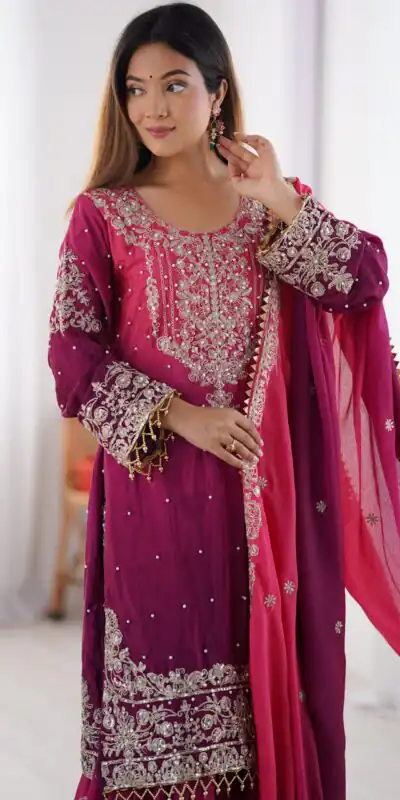 SP 01 Red Color Chinon Silk Designer Work Salwar Suit in Get it for ₹2499. Delivery 4-6 Working Days. Best Online Shop now. | Jump Suits, Straight Suits, Casual Suits, Creative suits, Designer Suits, Palazzo Suits, Party Wear Suits, Patiala Suits, Salwar suit