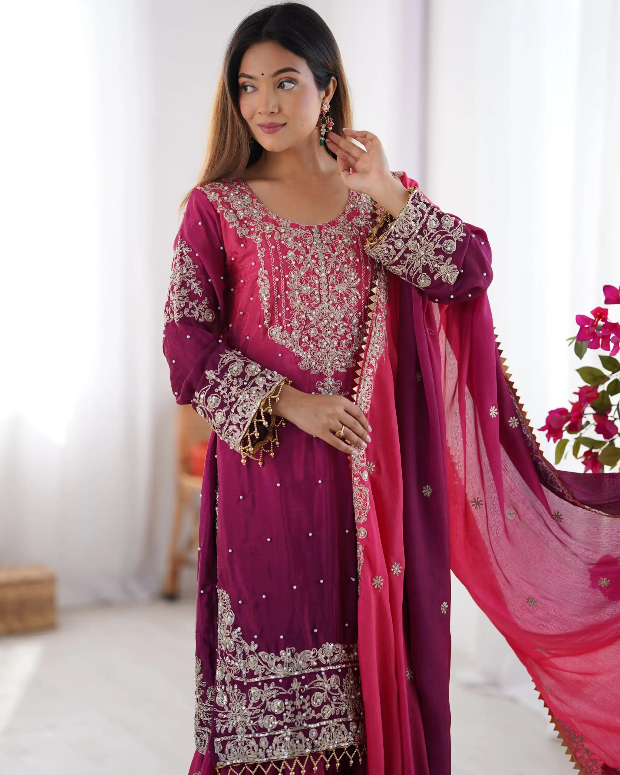 SP 01 Red Color Chinon Silk Designer Work Salwar Suit in Get it for ₹2499. Delivery 4-6 Working Days. Best Online Shop now. | Jump Suits, Straight Suits, Casual Suits, Creative suits, Designer Suits, Palazzo Suits, Party Wear Suits, Patiala Suits, Salwar suit