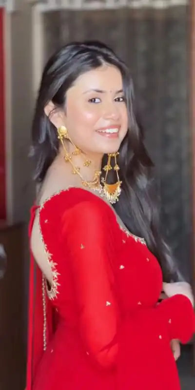 ZC 10023 Red Fox Georgette Gown Perfect for Wedding, Party, Makar Sankranti, Festival Celebrations, Engagement –. Grab it for ₹1999. Delivery 4-6 Worki | Bollywood Gowns, Creative Gowns, Designer Gowns, Embroidered Gowns, Gowns, Party Wear Gowns