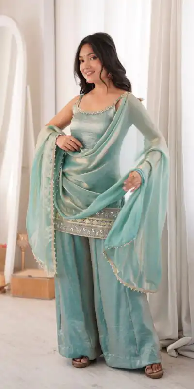 ZSR 3177 Sea Green in Doremon Crush Embroidery Work & Mirror Work Salwar Suit . Best Price ₹2099. Delivery 4-6 Working Days. Shop now. | Jump Suits, Straight Suits, Casual Suits, Creative suits, Designer Suits, Palazzo Suits, Party Wear Suits, Patiala Suits, Salwar suit