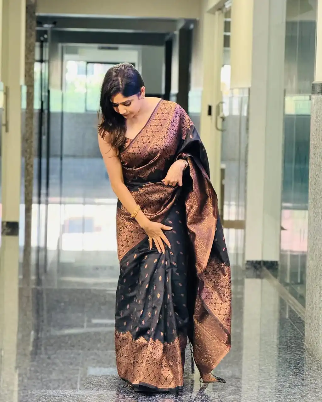 KP 6048 Black Color Yellow Soft Lichi Silk Saree with Jacquard Work. Best Price ₹1299. Delivery 4-6 Working Days. Shop now. | Bollywood Sarees, Creative Sarees, Designer Sarees, Embroidered Sarees, Ethnic Saree, Modern Digital sarees, Party Wear Sarees, Sarees
