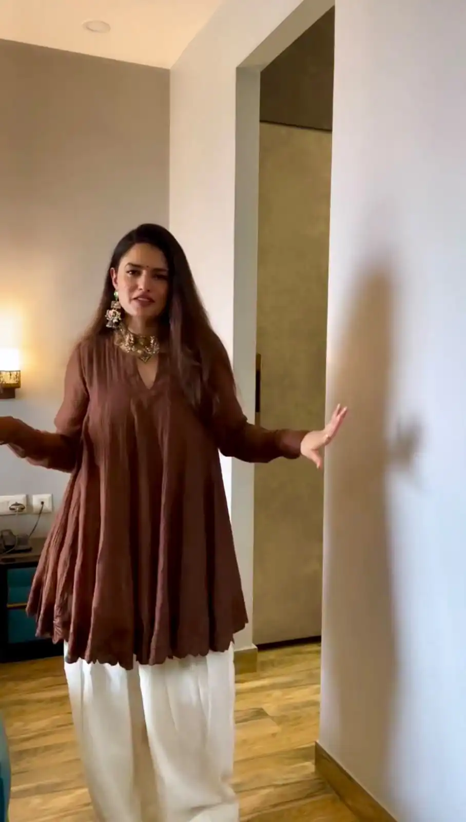 ST 248 Brown Brown Mal Chanderi Salwar Suit Perfect for Wedding, Party, Baisakhi, Housewarming, Sangeet – Introductory Price ₹1899. Delivery 4-6 Working D | Jump Suits, Straight Suits, Casual Suits, Creative suits, Designer Suits, Palazzo Suits, Party Wear Suits, Patiala Suits, Salwar suit