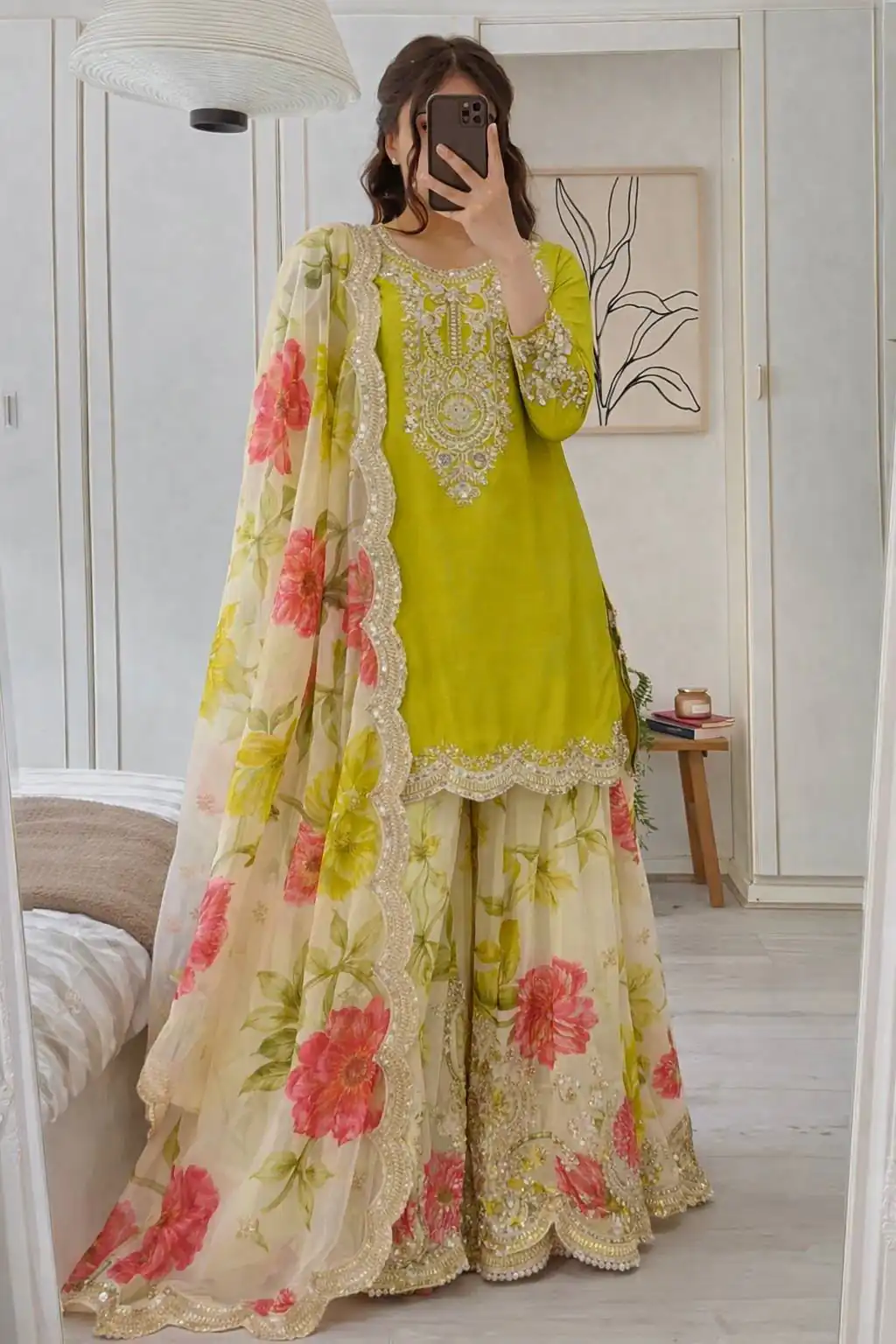 ZC 8011 Green Chinon Silk Salwar Suit with Embroidery Work & Sequins Work. Get it for ₹2399. Delivery 4-6 Working Days. Shop now. | Jump Suits, Straight Suits, Casual Suits, Creative suits, Designer Suits, Palazzo Suits, Party Wear Suits, Patiala Suits, Salwar suit