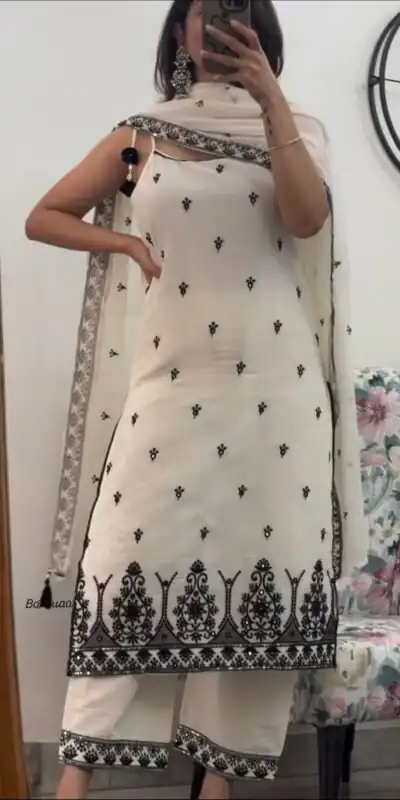 MF 476 Black Embroidery Sequins Work Salwar Suit in Pink Maska Cotton Silk. Wedding, Party, Festive, Price 2049 - Delivery 4-6 Working Days. Shop now. | Jump Suits, Straight Suits, Casual Suits, Creative suits, Designer Suits, Palazzo Suits, Party Wear Suits, Patiala Suits, Salwar suit