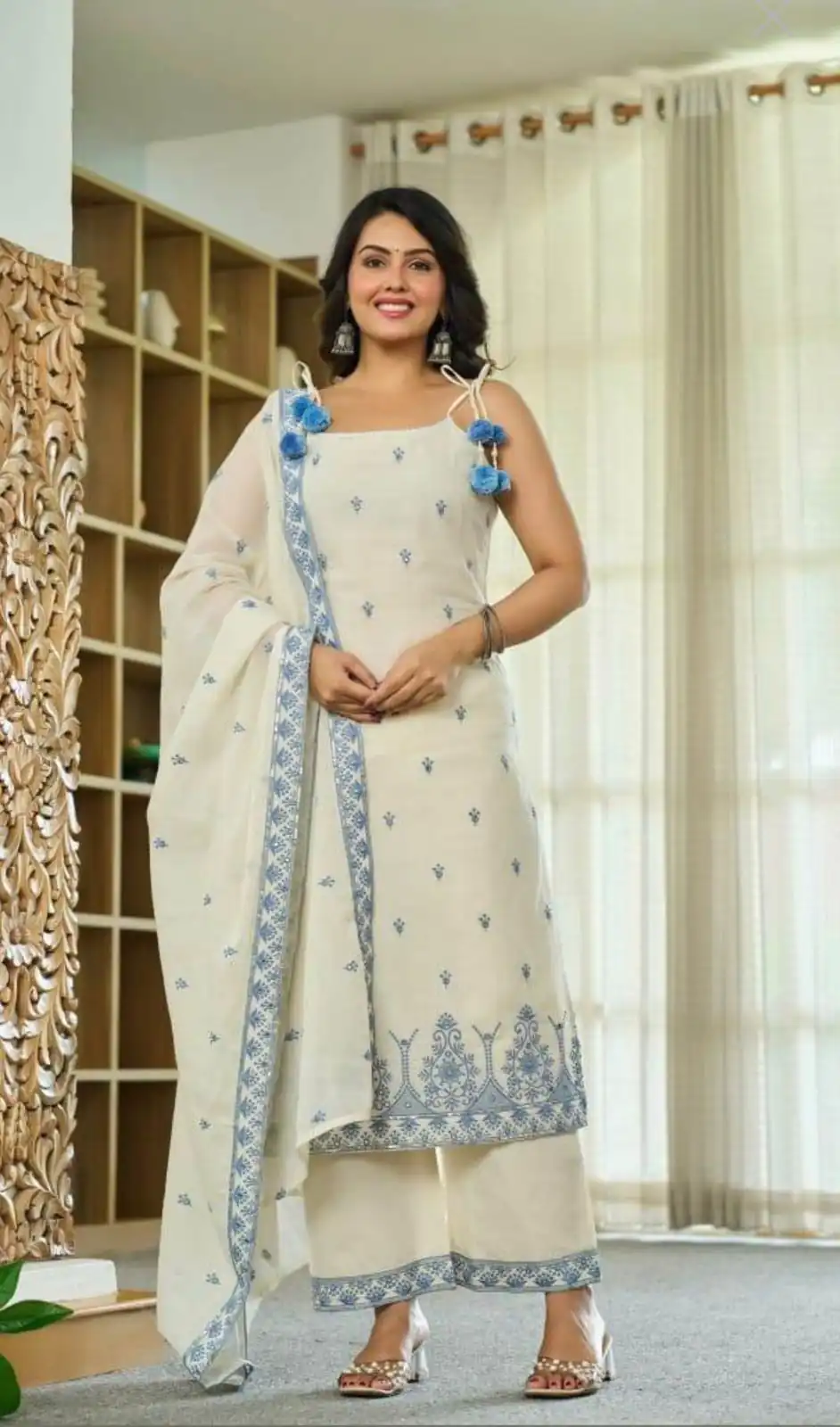 MF 476 Blue Embroidery Sequins Work Salwar Suit in Pink Maska Cotton Silk. Wedding, Party, Festive, Price 2049 - Delivery 4-6 Working Days. Shop now. | Jump Suits, Straight Suits, Casual Suits, Creative suits, Designer Suits, Palazzo Suits, Party Wear Suits, Patiala Suits, Salwar suit