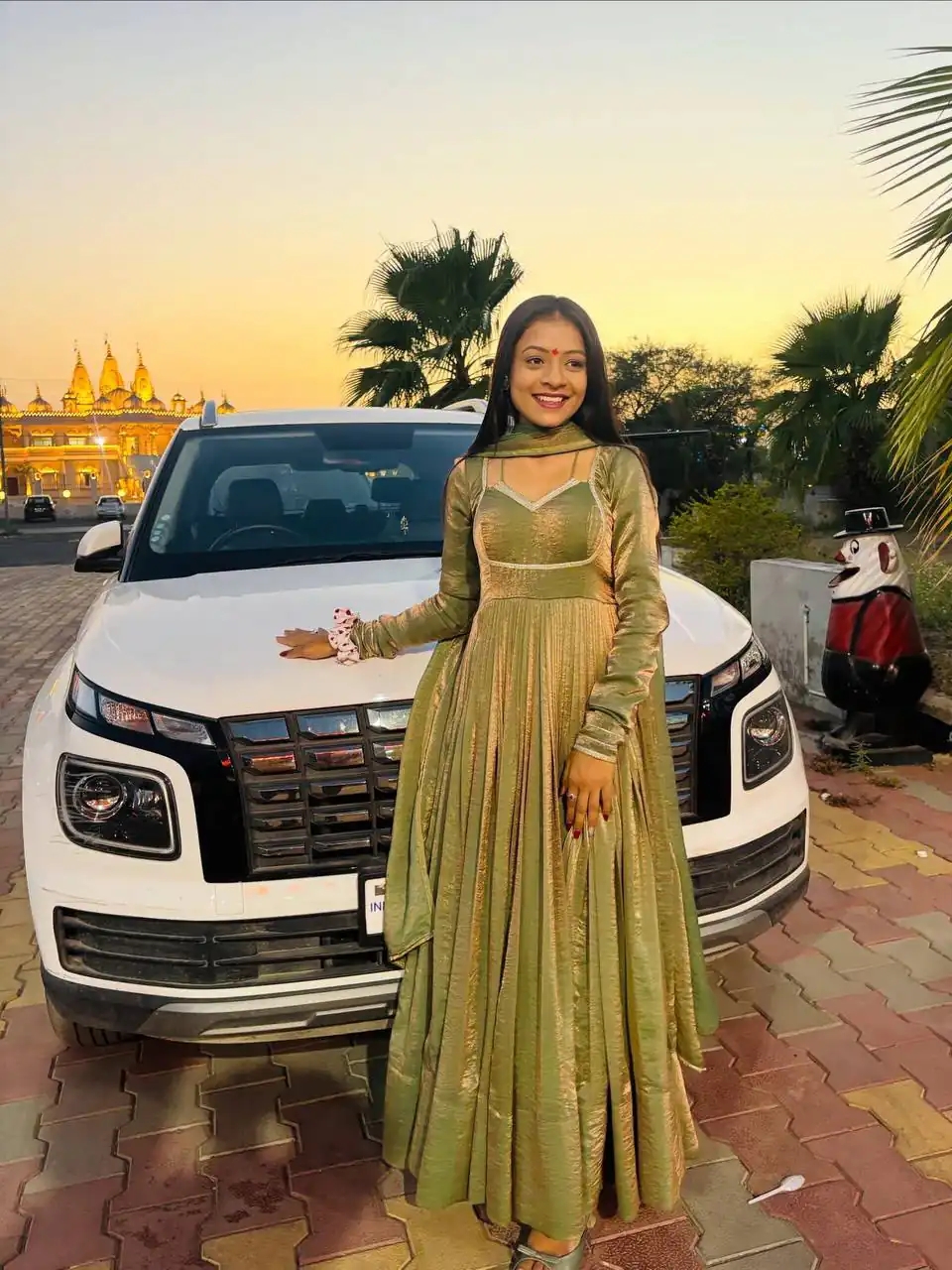 ZD 10019 Mehandi Less Work Gown in Mehandi Fendy Silk. Introductory Price ₹1899. Delivery 4-6 Working Days. Online Shop now. | Bollywood Gowns, Creative Gowns, Designer Gowns, Embroidered Gowns, Gowns, Party Wear Gowns