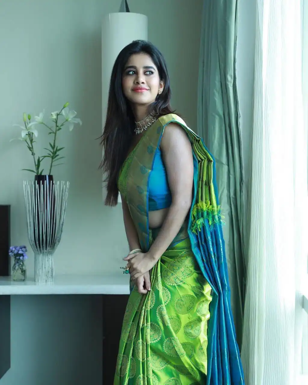 KP 4069 Green Soft Lichi Silk Cloth Saree Perfect for Wedding, Party, Family Gatherings, Sangeet, Festive Deal ₹1449. Delivery 4-6 Working Days | Bollywood Sarees, Creative Sarees, Designer Sarees, Embroidered Sarees, Ethnic Saree, Modern Digital sarees, Party Wear Sarees, Sarees