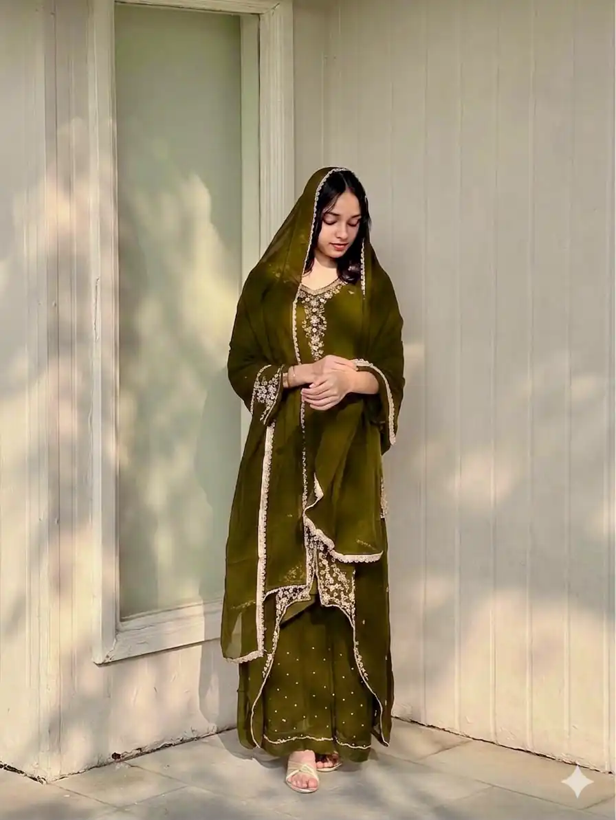 VLM 322 Mahendi Georgette Salwar Suit Perfect for Wedding, Party, Housewarming, Durga Puja, Festival Celebrations – . Grab it for ₹1949. Delivery 4-6 Workin | Jump Suits, Straight Suits, Casual Suits, Creative suits, Designer Suits, Palazzo Suits, Party Wear Suits, Patiala Suits, Salwar suit