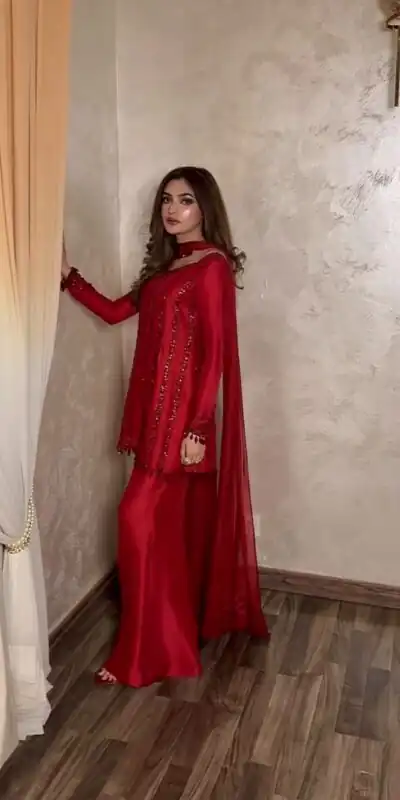 ST 1187 Red Rangoli Silk Perfect for Wedding, Party, Holi, Pooja, Anniversary – Salwar Suit. Get it for ₹2149. Delivery 4-6 Working Days. Shop now. | Jump Suits, Straight Suits, Casual Suits, Creative suits, Designer Suits, Palazzo Suits, Party Wear Suits, Patiala Suits, Salwar suit
