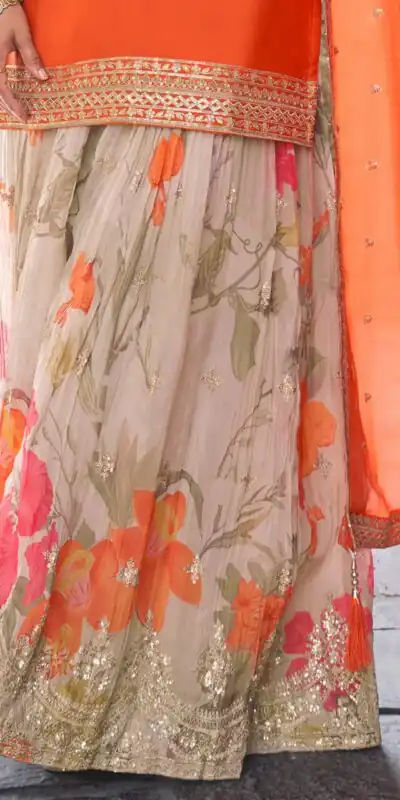 ZC KIARA Orange Chinon Silk Salwar Suit with Embroidery Work & Sequins Work. Grab it for ₹2399. Delivery 4-6 Working Days. Shop now. | Jump Suits, Straight Suits, Casual Suits, Creative suits, Designer Suits, Palazzo Suits, Party Wear Suits, Patiala Suits, Salwar suit