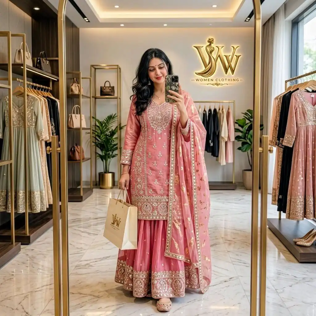 WW 1271 Peach | Peach Pure Endy Silk Salwar Suit with Embroidery Work & Sequins Work. Exclusive Offer ₹2399. Delivery 4-6 Working Days. Shop now. | Jump Suits, Straight Suits, Casual Suits, Creative suits, Designer Suits, Palazzo Suits, Party Wear Suits, Patiala Suits, Salwar suit
