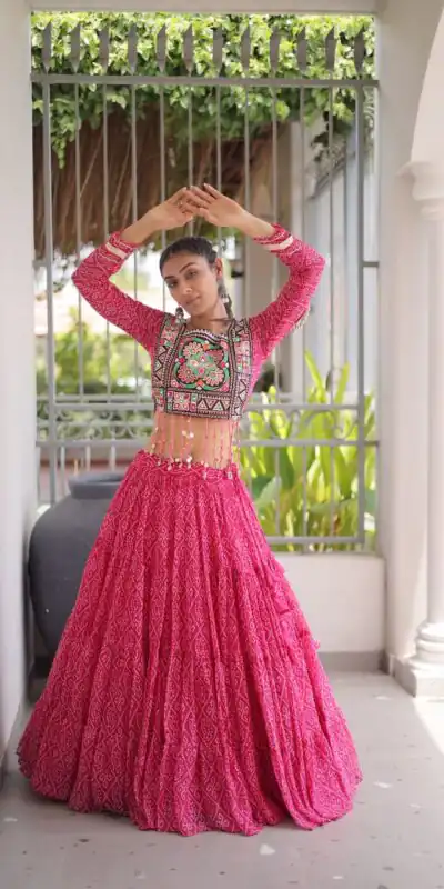 KA 5080 Pink| Faux Georgette Lehenga Choli with Embroidery Work & Lace Work. Special Price ₹2499. Delivery 4-6 Working Days. Shop now. | Bollywood Lehenga, Creative Lehenga, Designer Lehenga, Embroidered Lehenga, Lehenga, Party Wear Lehenga