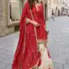 ZC KIARA Red Chinon Silk Salwar Suit with Embroidery Work & Sequins Work. Grab it for ₹2399. Delivery 4-6 Working Days. Shop now. | Jump Suits, Straight Suits, Casual Suits, Creative suits, Designer Suits, Palazzo Suits, Party Wear Suits, Patiala Suits, Salwar suit