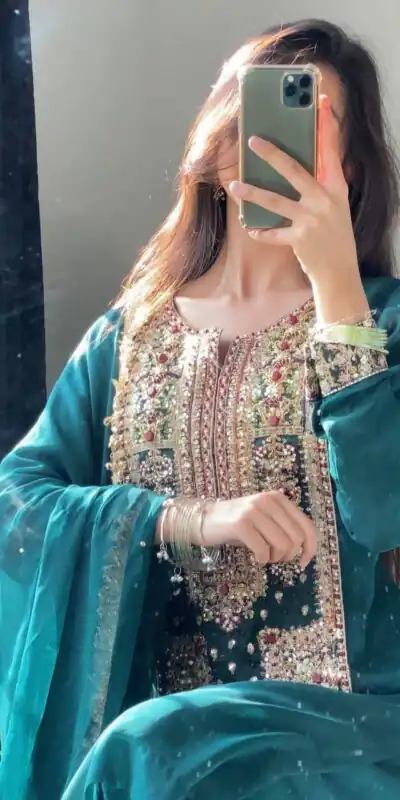 ZC 8021 Teal Fox Georgette Salwar Suit with Embroidery Work & Sequins Work. Exclusive Offer ₹2099. Delivery 4-6 Working Days. Shop now. | Jump Suits, Straight Suits, Casual Suits, Creative suits, Designer Suits, Palazzo Suits, Party Wear Suits, Patiala Suits, Salwar suit