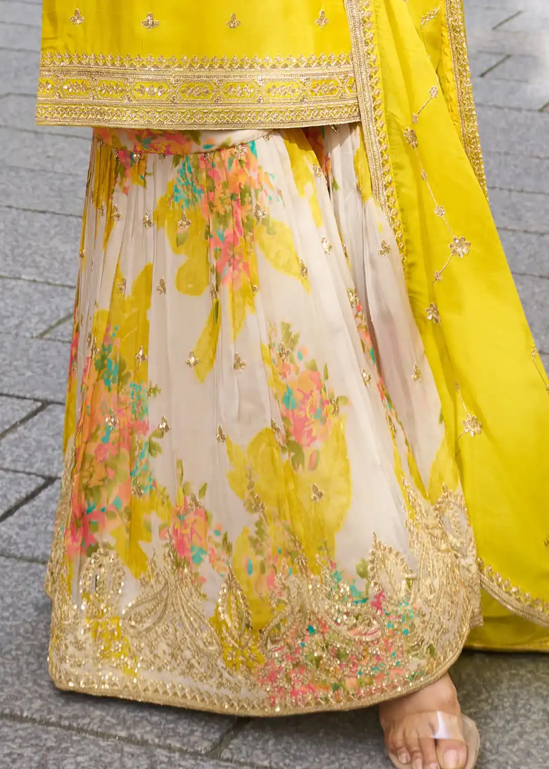 ZC KIARA Yellow Chinon Silk Salwar Suit with Embroidery Work & Sequins Work. Grab it for ₹2399. Delivery 4-6 Working Days. Shop now. | Jump Suits, Straight Suits, Casual Suits, Creative suits, Designer Suits, Palazzo Suits, Party Wear Suits, Patiala Suits, Salwar suit
