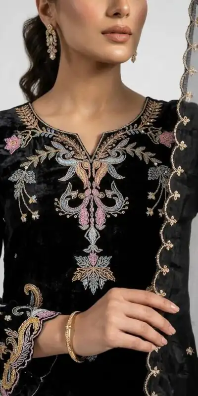LG 2124 Black Color Roman Silk Salwar Suit with Embroidery Work. Available at ₹2149 only. Delivery 4-6 Working Days. Shop now. | Jump Suits, Straight Suits, Casual Suits, Creative suits, Designer Suits, Palazzo Suits, Party Wear Suits, Patiala Suits, Salwar suit