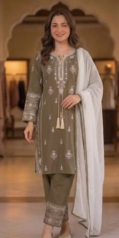 BE 465 Brown in Faux Georgette Mirror Embroidery Work Salwar Suit . Best Price ₹1999. Delivery 4-6 Working Days. Shop now. | Jump Suits, Straight Suits, Casual Suits, Creative suits, Designer Suits, Palazzo Suits, Party Wear Suits, Patiala Suits, Salwar suit