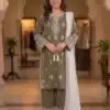 BE 465 Brown in Faux Georgette Mirror Embroidery Work Salwar Suit . Best Price ₹1999. Delivery 4-6 Working Days. Shop now. | Jump Suits, Straight Suits, Casual Suits, Creative suits, Designer Suits, Palazzo Suits, Party Wear Suits, Patiala Suits, Salwar suit