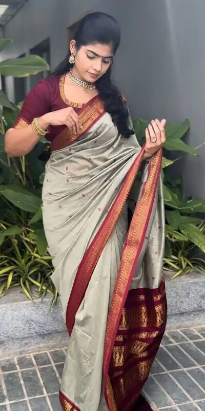 KP 6092 Grey Soft Lichi Silk Cloth Saree Perfect for Wedding, Party, Family Gatherings, Sangeet, Festive Deal ₹1449. Delivery 4-6 Working Days | Bollywood Sarees, Creative Sarees, Designer Sarees, Embroidered Sarees, Ethnic Saree, Modern Digital sarees, Party Wear Sarees, Sarees