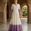 KA 1264 Lavender Silver Crunchy Gown Perfect for Wedding, Party, Durga Puja, Ganesh Chaturthi, Family Gatherings – n. Festive Deal ₹1819. Delivery 4-6 Worki | Bollywood Gowns, Creative Gowns, Designer Gowns, Embroidered Gowns, Gowns, Party Wear Gowns