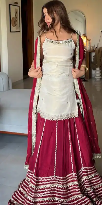 SRK 5344 Maroon Pretty Pista Fendy Silk Real Mirror Work Lehenga Choli Lehenga Choli Wedding, Party 2449/- Price ,Delivery 4-6 Working Days. Shop now | Bollywood Lehenga, Creative Lehenga, Designer Lehenga, Embroidered Lehenga, Lehenga, Party Wear Lehenga