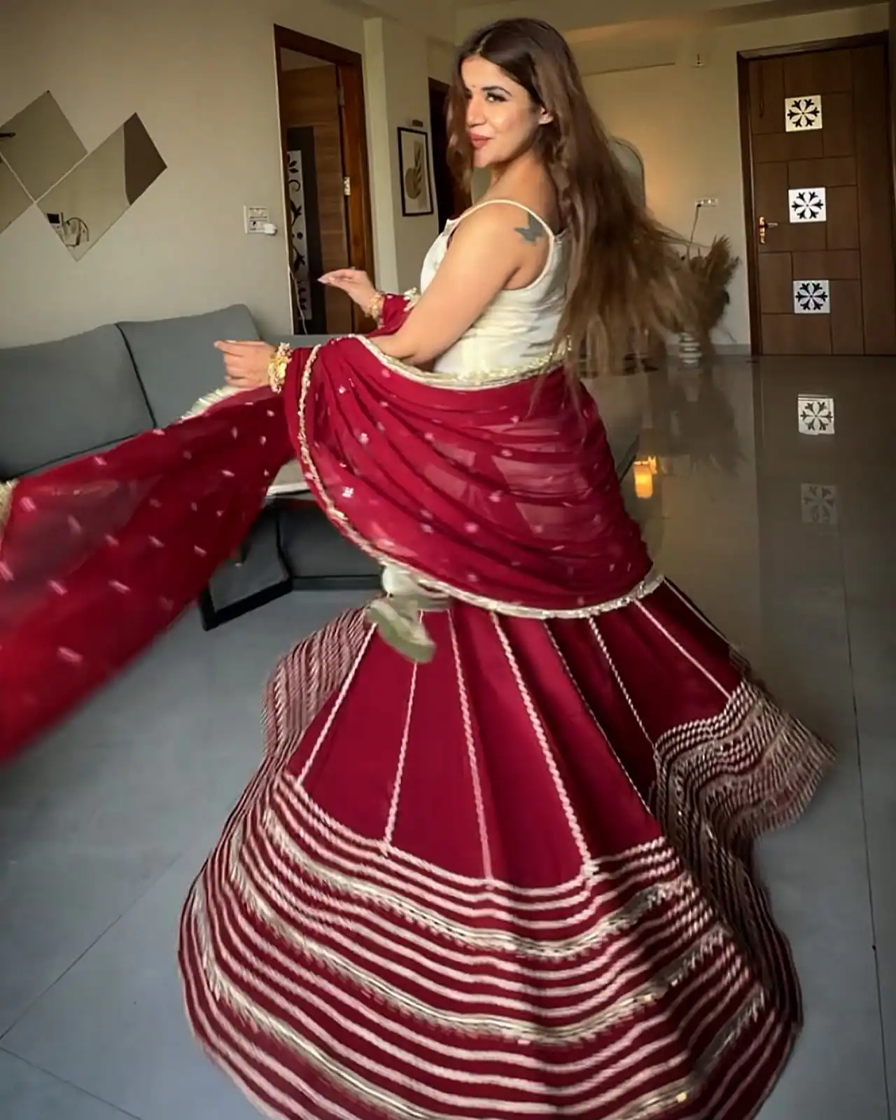 SRK 5344 Maroon Pretty Pista Fendy Silk Real Mirror Work Lehenga Choli Lehenga Choli Wedding, Party 2449/- Price ,Delivery 4-6 Working Days. Shop now | Bollywood Lehenga, Creative Lehenga, Designer Lehenga, Embroidered Lehenga, Lehenga, Party Wear Lehenga