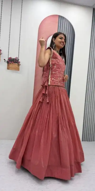PC 569 Peach Color Crunchy Silk With Sequins Work Lehenga Choli . Special Price ₹2449. Delivery 4-6 Working Days. Shop now. | Bollywood Lehenga, Creative Lehenga, Designer Lehenga, Embroidered Lehenga, Lehenga, Party Wear Lehenga
